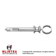 Dental Aspirating Syringe Brass - Chrome Plated